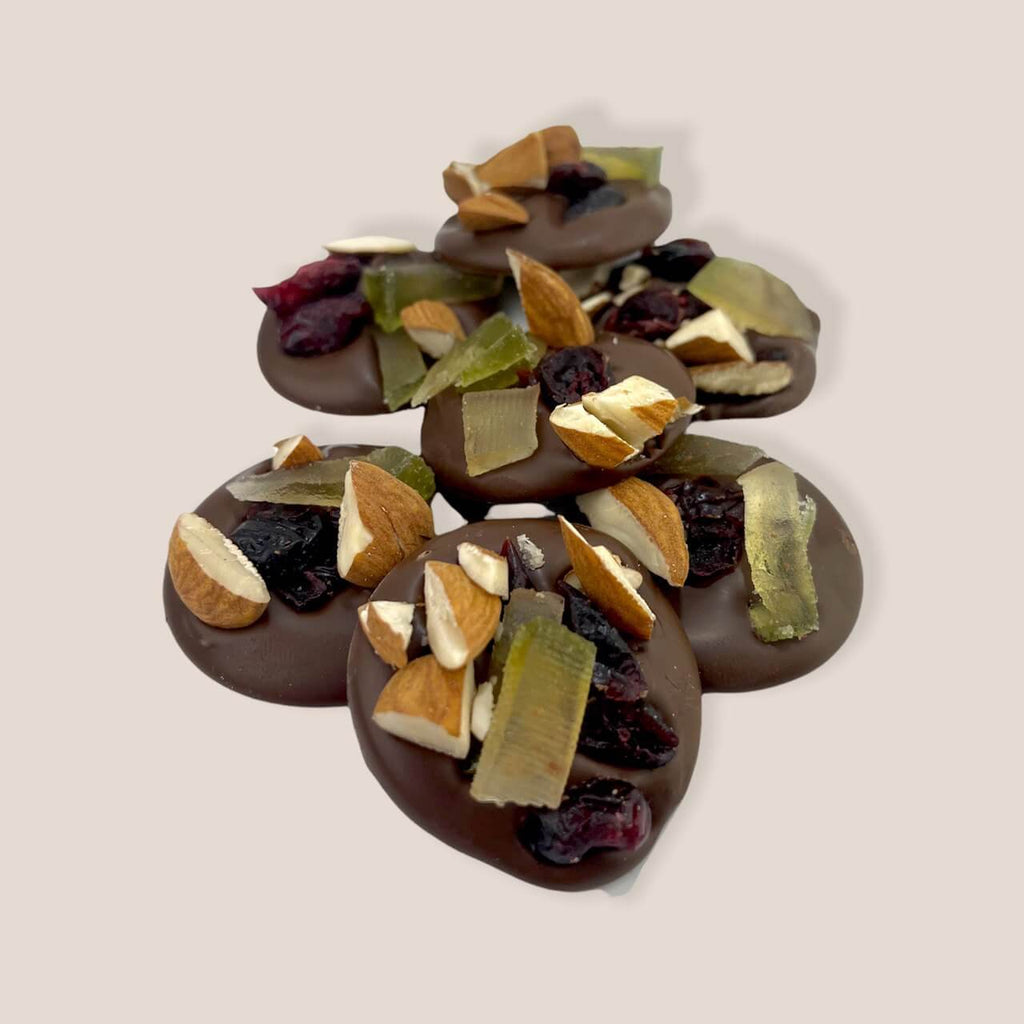 Monete di Cioccolato al Latte con Frutta Secca e Canditi